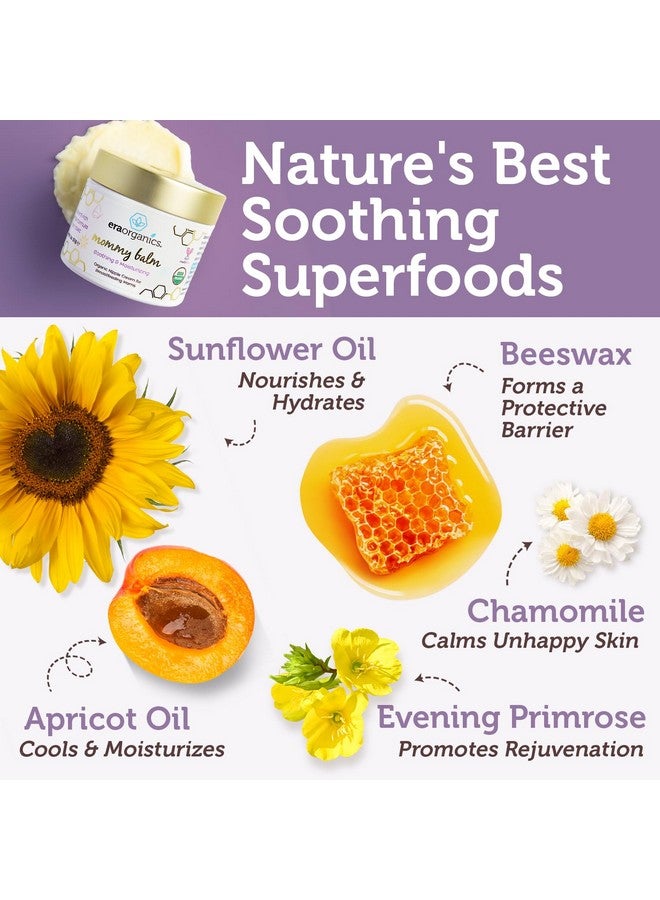 Era Organics Soothing Nipple Butter Breastfeeding Cream - Calming And Moisturizing For Chapped, Sensitive Skin - Usda Organic Nipple Cream For Breastfeeding - Baby Friendly Organic Nipple Balm - Image 2