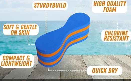 SOLDTRUE Swimming Pull Buoy Multi Layer Soft EVA Foam Multicolour Floating Board for Swimming Pool Training Exercise for Adults and Kids - Image 5