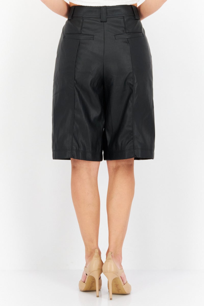 ONLY شورتات نسائية بقصة عادية، أسود - Image 2