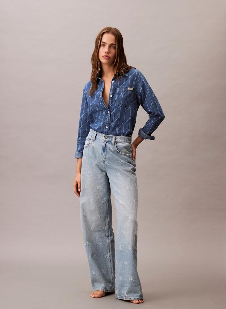 Calvin Klein Jeans Casual Wide Leg Jeans - Image 1
