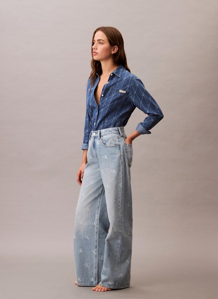 Calvin Klein Jeans Casual Wide Leg Jeans - Image 3