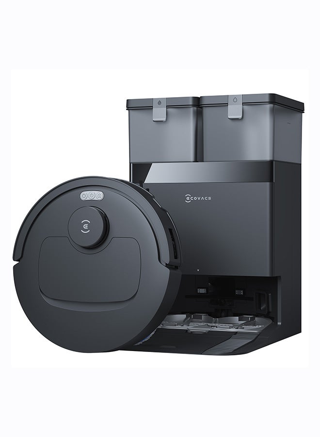 إيكوفاكس مكنسة روبوت ذكية مع ممسحة ECOVACS DEEBOT T30C Prime OMNI، قوة شفط 20000 باسكال، تنظيف ومسح الأرضيات، تقنية منع تشابك الشعر ZeroTangle 3.0، كشف العوائق ثلاثي الأبعاد TrueDetect 3D، تجفيف تلقائي بالهواء الساخن 45°م، تنظيف ذاتي، رفع تلقائي للممسحة، لون أسود 2000 W 110-F008-0104 أسود - Image 1