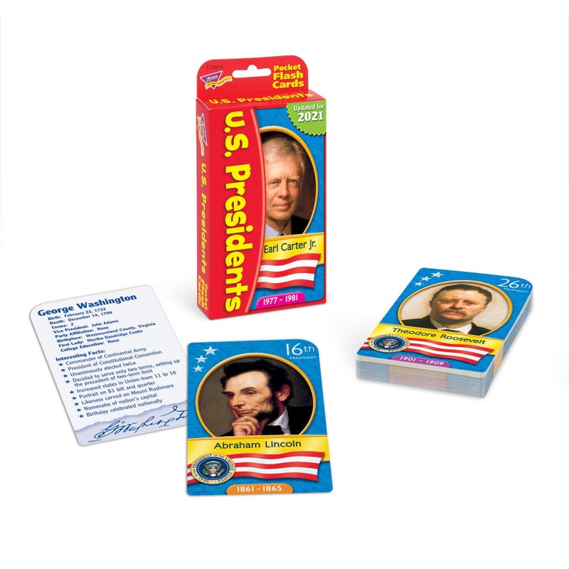 Trend Enterprises US Presidents Pocket Flash Cards - Image 3