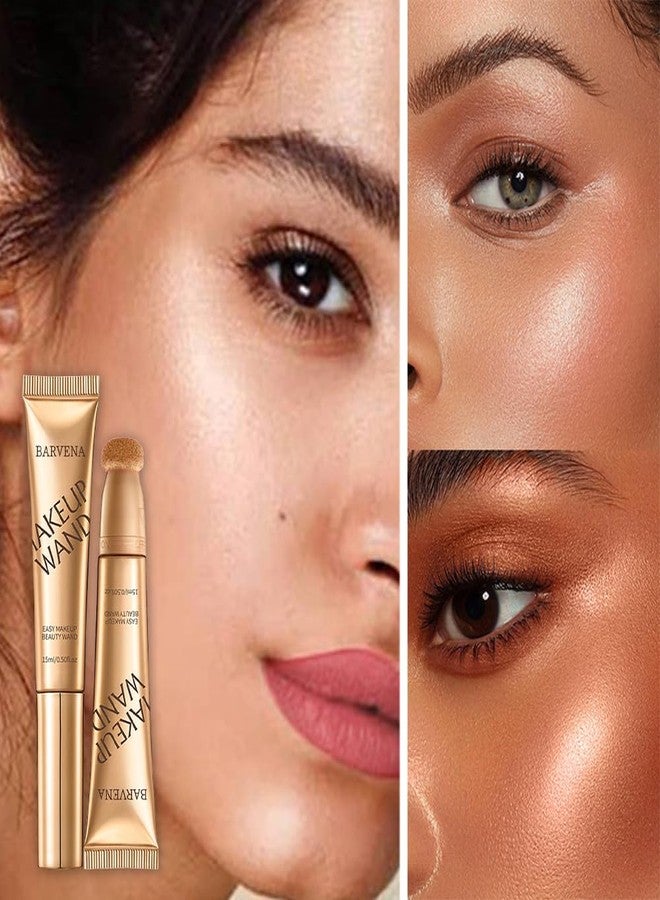 BARVENA Liquid Highlighter Wand，Liquid Highlighter Makeup Wand For Luminous, Glowing Skin, Buildable Formula, Vegan & Cruelty-Free Highlighter stick (Rose Ember) - Image 2