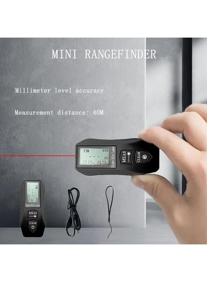USB Rechargeable 40m Laser Rangefinder Portable Measurement Tool For DIY - Image 2