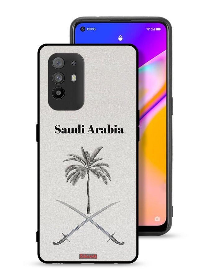 Tolwak Oppo F19 Pro Plus 5G Protective Case Cover Kingdom Of Saudi Arabia Sign Art - Image 1