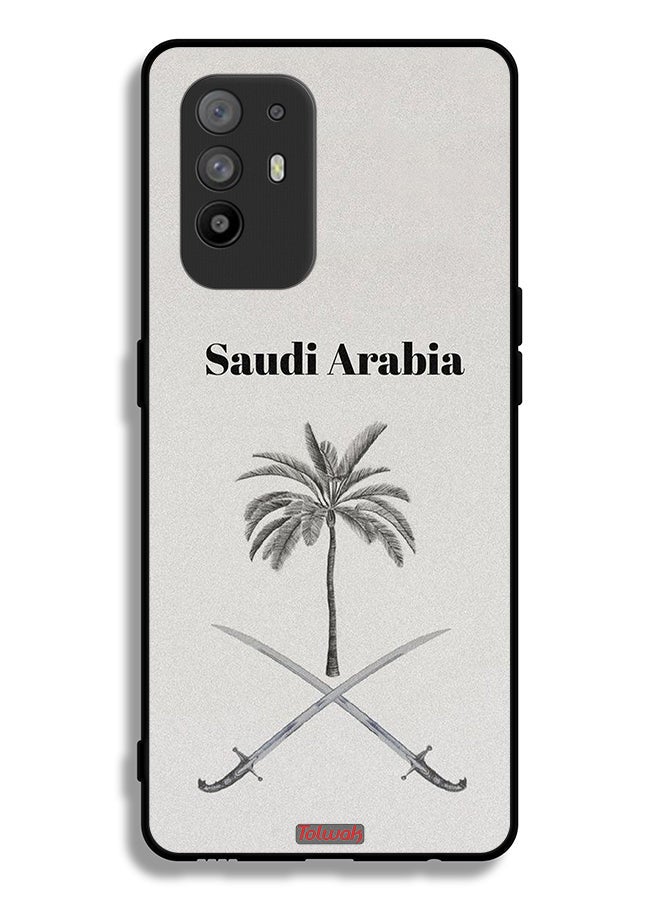 Tolwak Oppo F19 Pro Plus 5G Protective Case Cover Kingdom Of Saudi Arabia Sign Art - Image 2