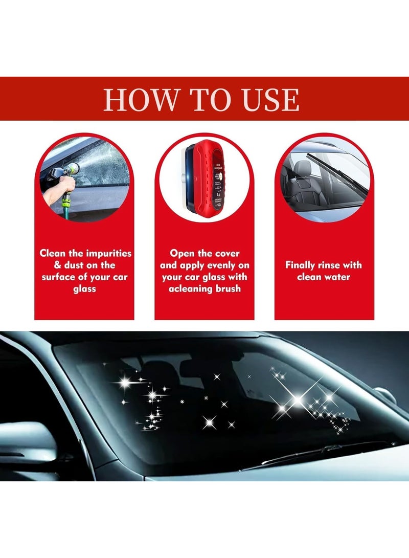 Car oil layer cleaning brush, glass cleaning pad, front windshield cleaner and remover, strong enhancer for visual effects - Image 3