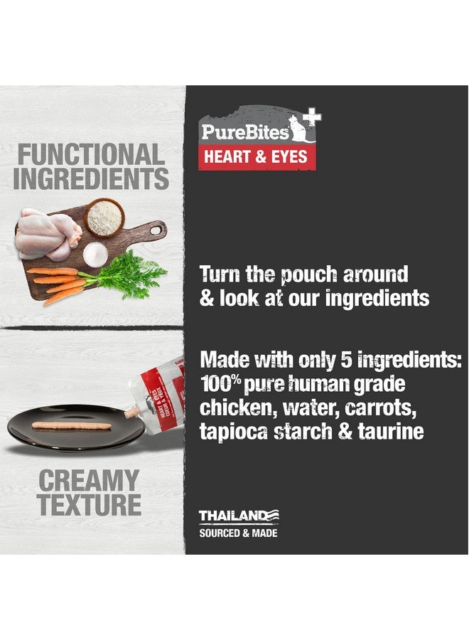 بيور بيتيس PureBites+ Heart & Eyes Squeezables للقطط، 5 مكونات فقط، علبة تحتوي على 15 قطعة - Image 3