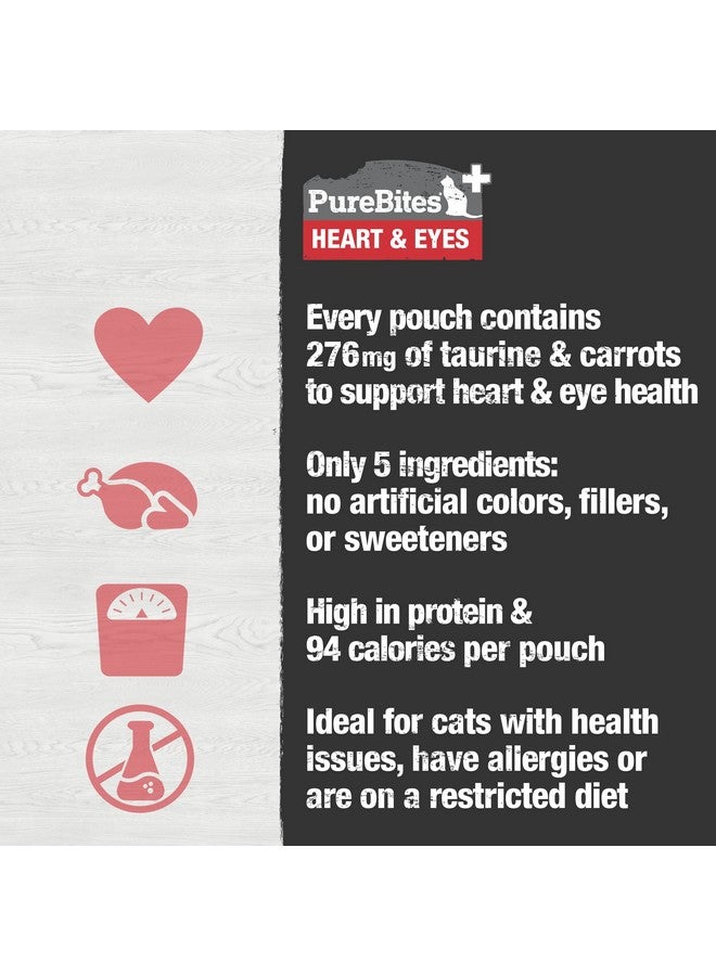 بيور بيتيس PureBites+ Heart & Eyes Squeezables للقطط، 5 مكونات فقط، علبة تحتوي على 15 قطعة - Image 5