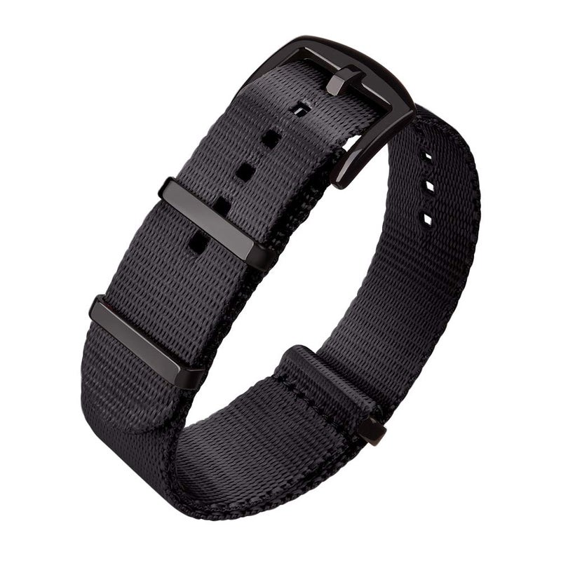 Ritche Christmas Gift Military Ballistic Nylon Watch Strap with Heavy Buckle 18mm 20mm 22mm Premium Nylon Watch Bands for Men Women, White Elephant Gifts, Stocking Stuffers for Men - Image 1