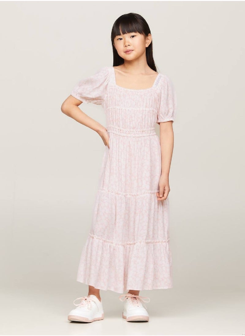 TOMMY HILFIGER Ditsy Floral Print Dress And Scrunchie Set  - Image 1
