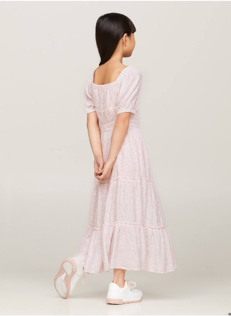 TOMMY HILFIGER Ditsy Floral Print Dress And Scrunchie Set  - Image 3