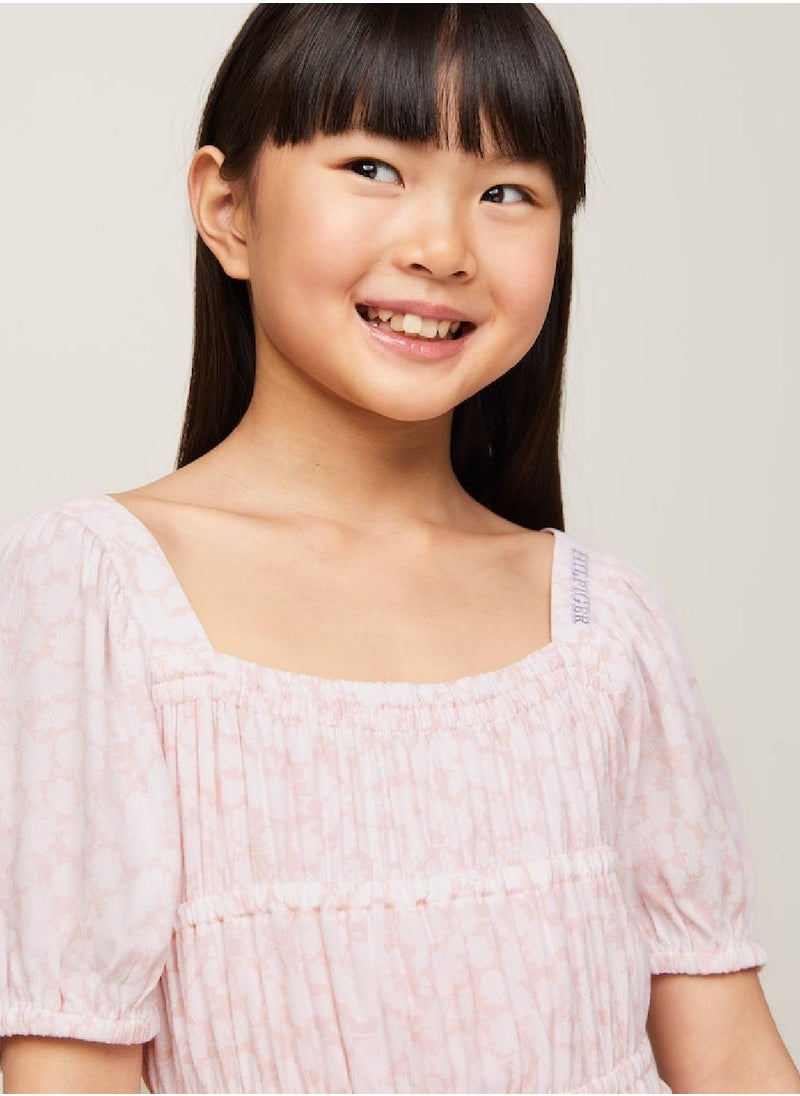 TOMMY HILFIGER Ditsy Floral Print Dress And Scrunchie Set  - Image 5