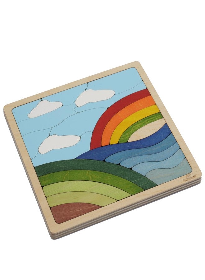 EKOPLAY Rainbow Puzzle for Kids | 25 Pieces Wooden Jigsaw Puzzle | Learning Toy and Gift for Boys Girls Ages 3 Years and Above - Image 4