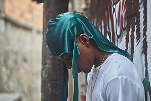 ForceWave 3 Pieces Silky Durags and 1 Wave Cap Pack for Men Waves, Moisture-Tech Fabric Satin Du-Rag - Image 5