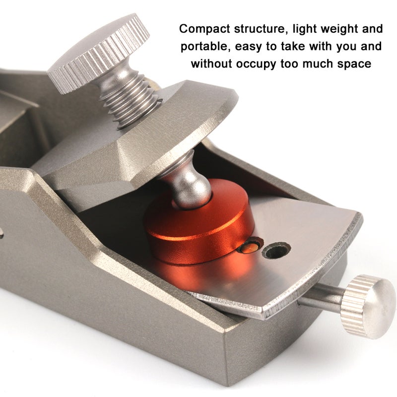 Hand Planer: VG10 Steel Blade, Rust-Resistant & Durable - Sharp Wear-Resistant Edge, Silver Mini Hand Planer for Woodworking, Furniture Repair & Craftsmen - Image 3