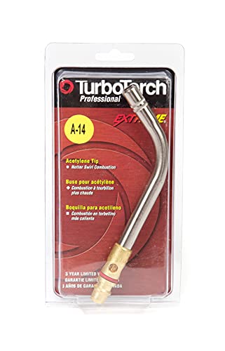 ESAB TURBOTORCH 0386-0105 A-14 1/2" Manual Torch Tip for PLF-A5 or G-4 Handles, Air Acetylene, Soft Solder 2 to 3-1/2", Silver Braze 1 to 2", Color Coded O-Ring, Removable Office Screw, Single - Image 4