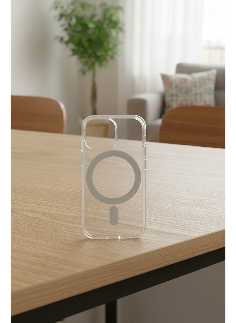 Grace AppleiPhone 13 mini  The All-Rounder: Clear Case with MagSafe - Slim Magnetic Shockproof Cover - Image 3