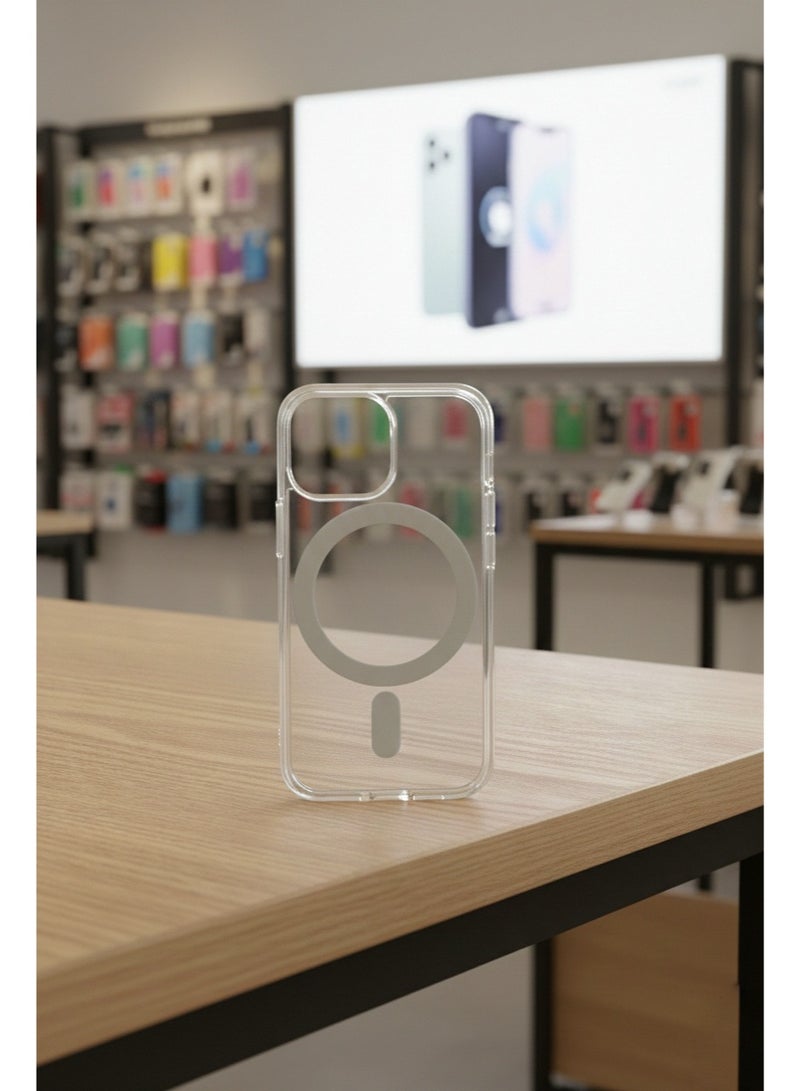 Grace AppleiPhone 13 mini  The All-Rounder: Clear Case with MagSafe - Slim Magnetic Shockproof Cover - Image 2