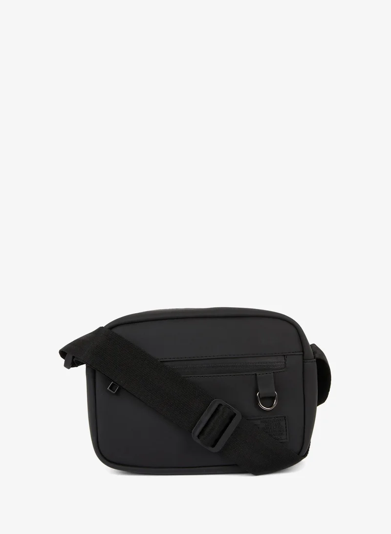 Man Faux Leather Crossbody Bag