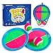 EVERICH TOY EVERICH Upgraded Toss and Catch Ball Game Set Indoor and Outdoor Games for Kids 312 Beach Sand Pool Water Toy Includes 2 Paddles 2 Sticky Balls Great Birthday Easter Gifts for Boys Girls - Image 2