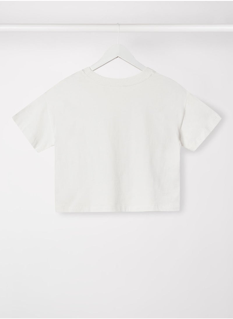 MANGO - Girls Oversized Crop Top - Image 1