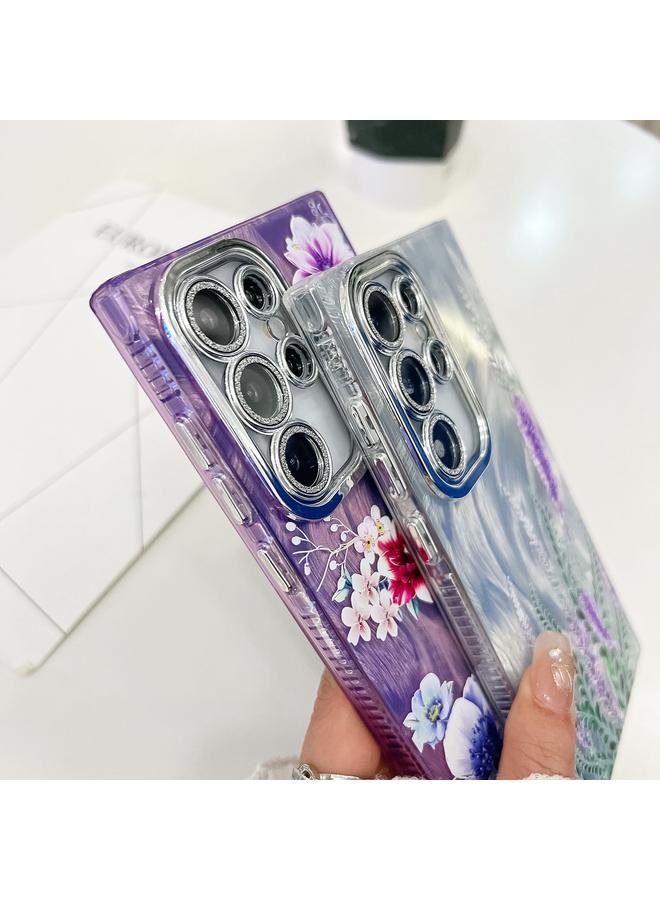 S-TOP Case For Samsung Galaxy A35 5G Electroplating Flowers Plants Texture Wristband TPU Phone Case - Image 5