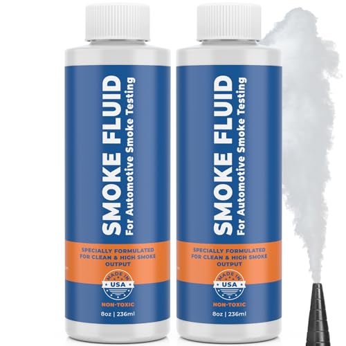 Samorillo [2 Pack] Smoke Fluid Solution for Automotive Smoke Machine Testing - Made in USA - 16oz Liquid Smoke Refill Designed for Automotive Testing - EVAP, Vacuum, Fuel, Intake, Exhaust, Turbo Systems & More - Image 1
