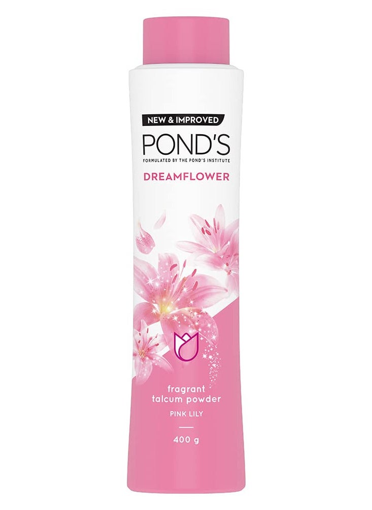 Pond's POND'S Dreamflower Fragrant Talcum Powder Pink Lily 400 g  - Image 1
