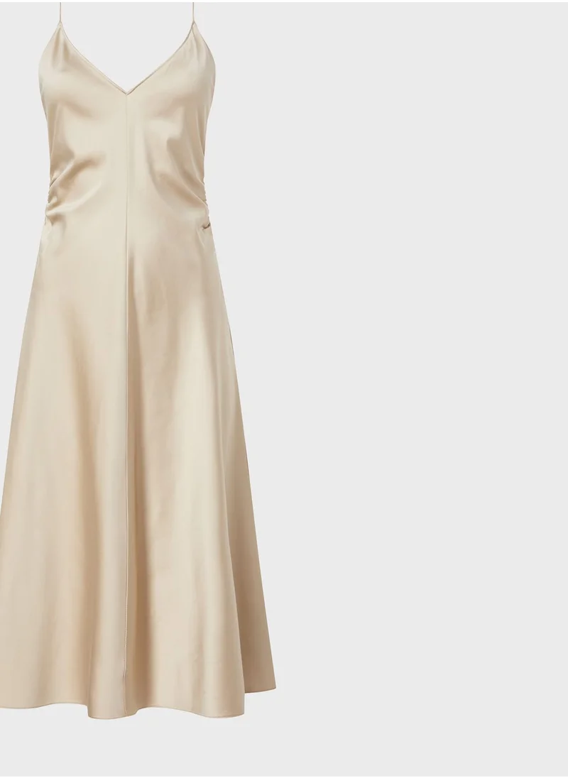 CALVIN KLEIN Strappy Plunge Neck Dress