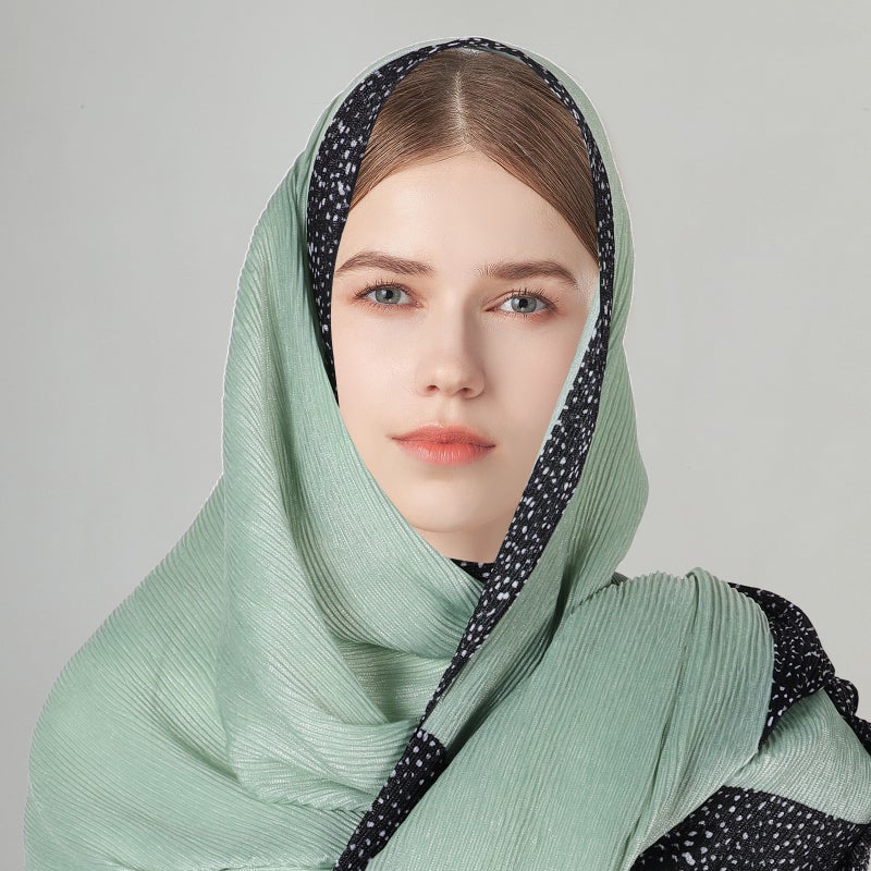 Hair Scarf For Women Fashion Crepe Headscarf Wrap Breathable Lightweight Neck Scarves For Travel Handbag Accessories - Image 4