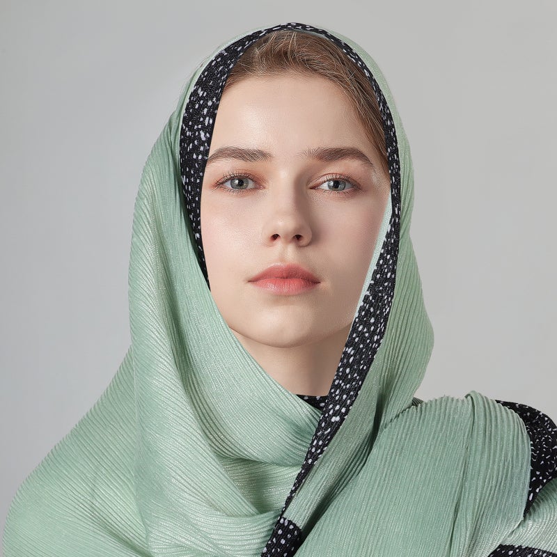 Hair Scarf For Women Fashion Crepe Headscarf Wrap Breathable Lightweight Neck Scarves For Travel Handbag Accessories - Image 3