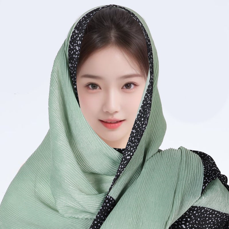 Hair Scarf For Women Fashion Crepe Headscarf Wrap Breathable Lightweight Neck Scarves For Travel Handbag Accessories - Image 5