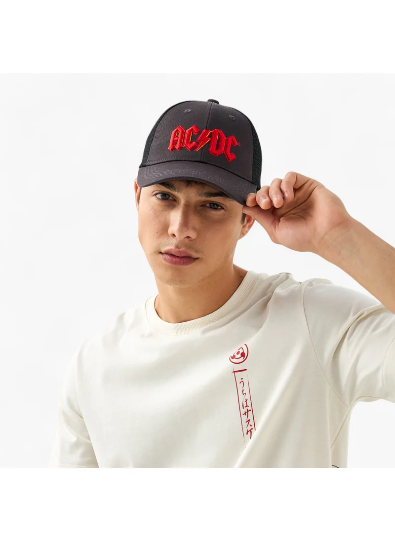 SP Characters Embroidered Trucker Cap with Buckled Strap Closure