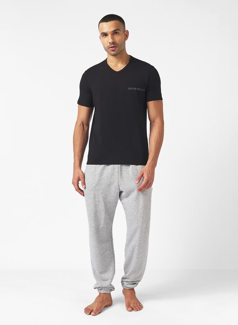 EMPORIO ARMANI 2 Pack Of Logo Crew Neck T-Shirt - Image 4
