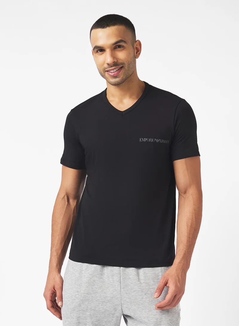 EMPORIO ARMANI 2 Pack Of Logo Crew Neck T-Shirt