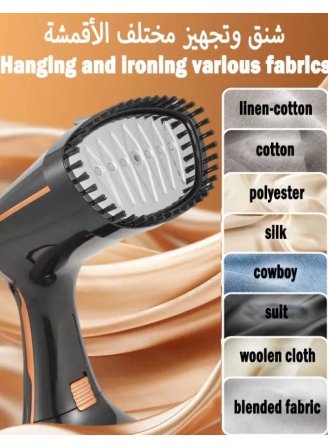 مكواة بخار للملابس، مكواة بخار محمولة عالية الطاقة، مكواة بخار يدوية، 15 ثوانٍ، تسخين سريع، مزيل التجاعيد - 1800 واط 320 مل - Image 4