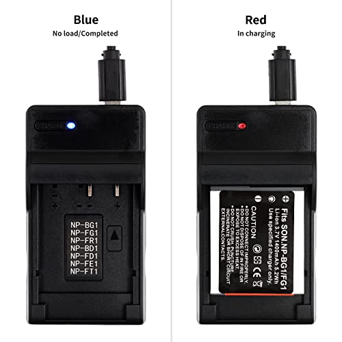 Norifon NP-BG1 USB Charger for Sony Cyber-Shot DSC-H50 DSC-H55 DSC-H70 DSC-H90 DSC-HX30V DSC-HX5V DSC-HX7V DSC-HX9V DSC-W150 DSC-W290 DSC-W230 DSC-W220 DSC-W200 DSC-W300 DSC-W50 Camera and More - Image 4