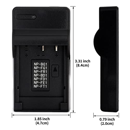 Norifon NP-BG1 USB Charger for Sony Cyber-Shot DSC-H50 DSC-H55 DSC-H70 DSC-H90 DSC-HX30V DSC-HX5V DSC-HX7V DSC-HX9V DSC-W150 DSC-W290 DSC-W230 DSC-W220 DSC-W200 DSC-W300 DSC-W50 Camera and More - Image 5