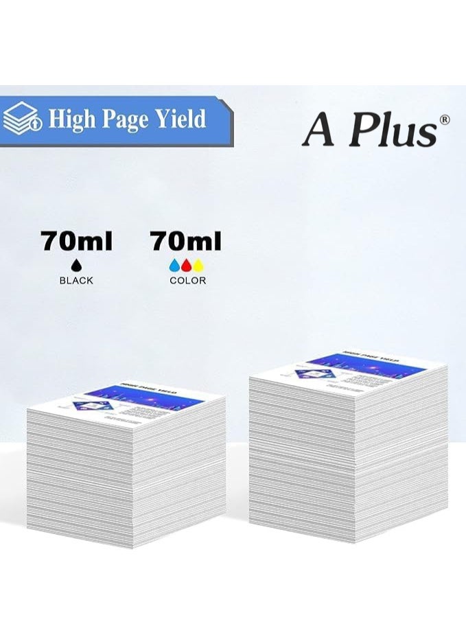 A PLUS APlus 103 Epson 4-Pack Dye Ink Refill Set (BK/C/M/Y) for Epson EcoTank L-Series Printers - 70ml Bottles - Image 4