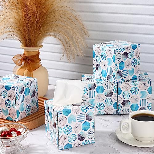 Lincia 12 Pack Facial Tissues Cube Boxes with 80 Sheets Per Box 2 Ply Soft Facial Tissues Bulk Square Paper Case Face Paper Towels for Toilet Travel Bathroom CarFresh Style - Image 5