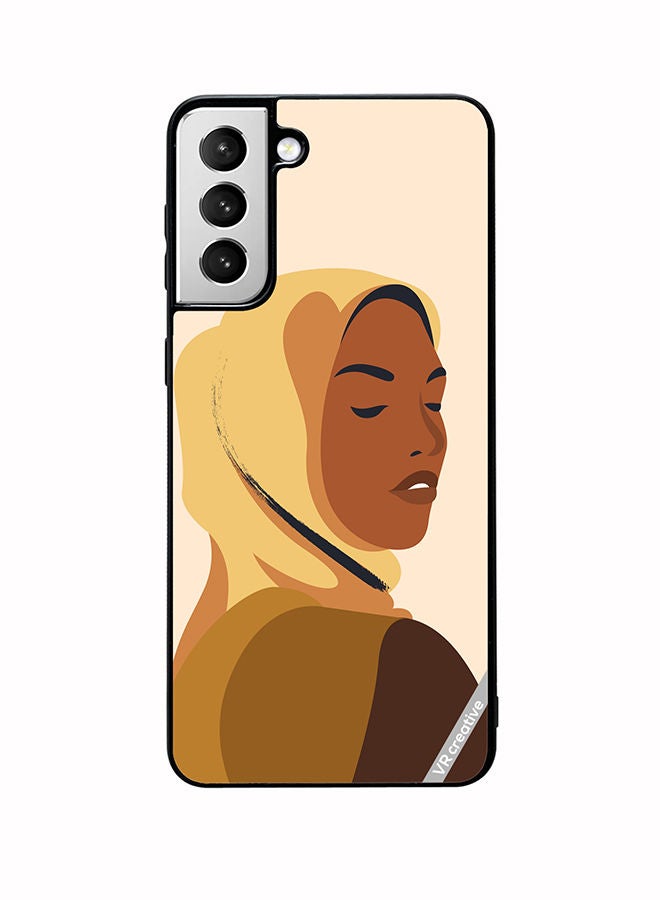 VR CREATIVE Protective Case Cover For Samsung Galaxy S22 5G Cartoon Woman Shape Design Multicolour - Image 1