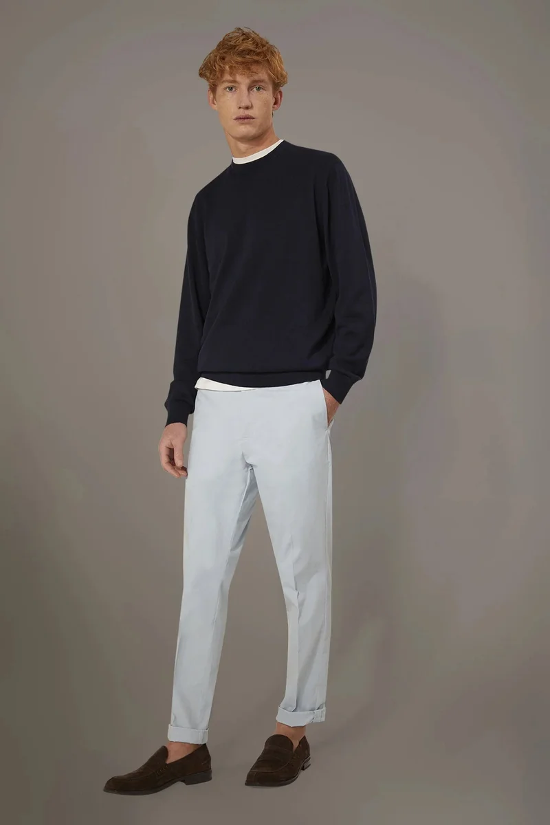 Doppelganger Classic chino trousers - Sky