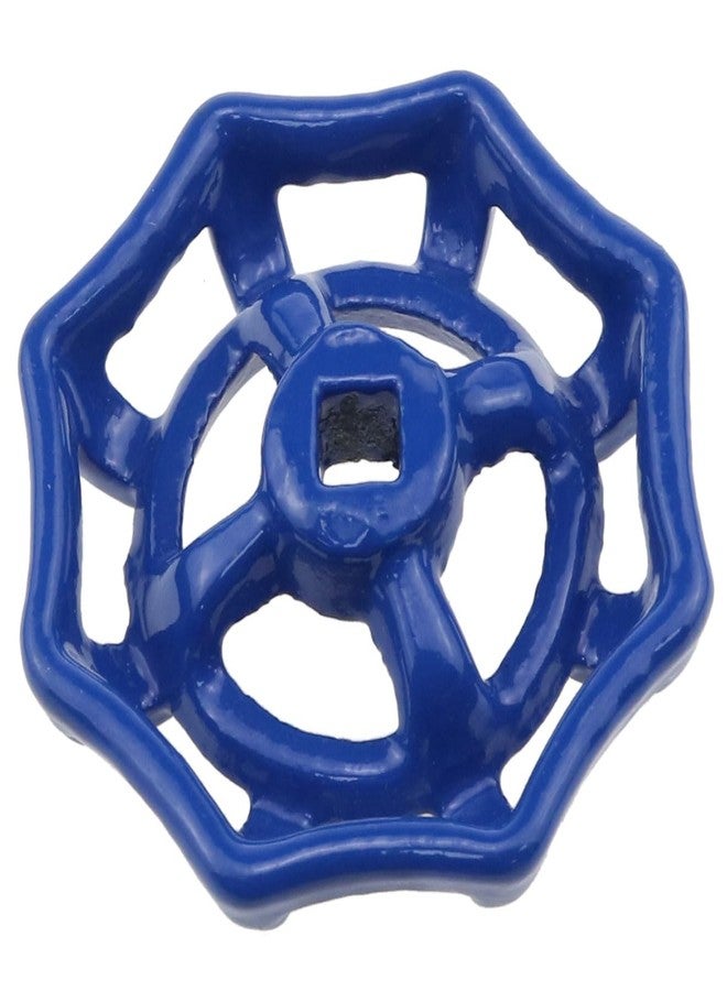 AYLIFU 1PCS Metal Outside Faucet Round Wheel Handle Water Faucet Handle Hose Bib Handle Square Retractor 6x6mm (Blue) - Image 4