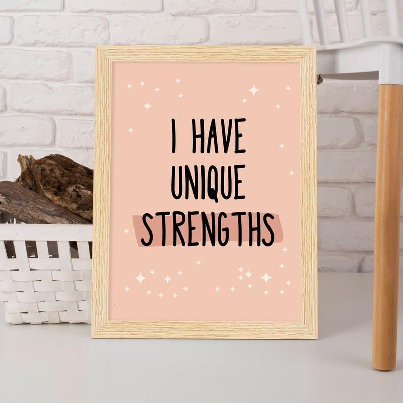 ArtX Paper Motivational Quotes Wall Paintings For Kids Room, Inspirational Kids Wall Frame, A4 Size, Multicolor, Synthetic Wood, Set Of 6 - Image 4