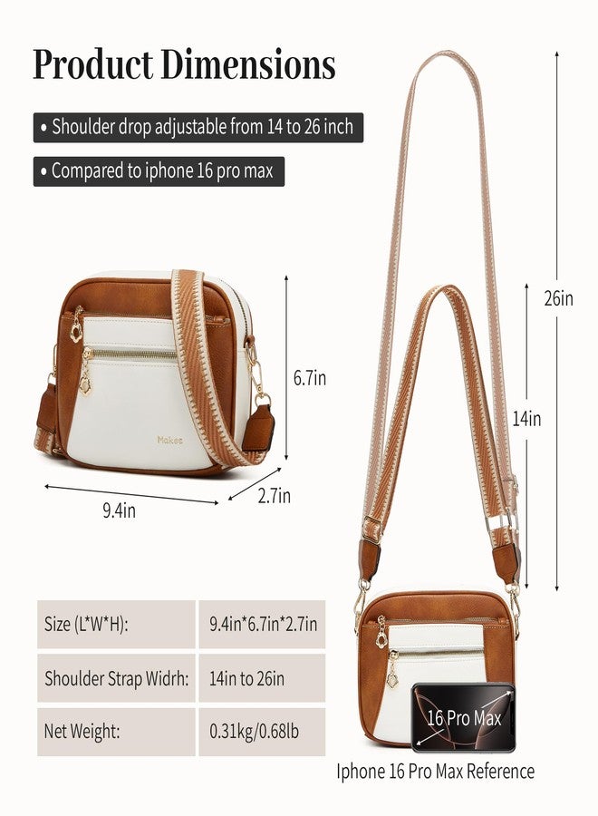 Makes Crossbody Purse for Women Small Crossbody Bags Trendy Vegan Leather with Adjustable Shoulder Strap - Image 5