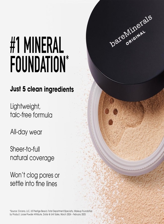 bareMinerals Deluxe Original Loose Mineral Foundation SPF 15 - Holiday Limited Edition Size $88 value - Light - Image 4