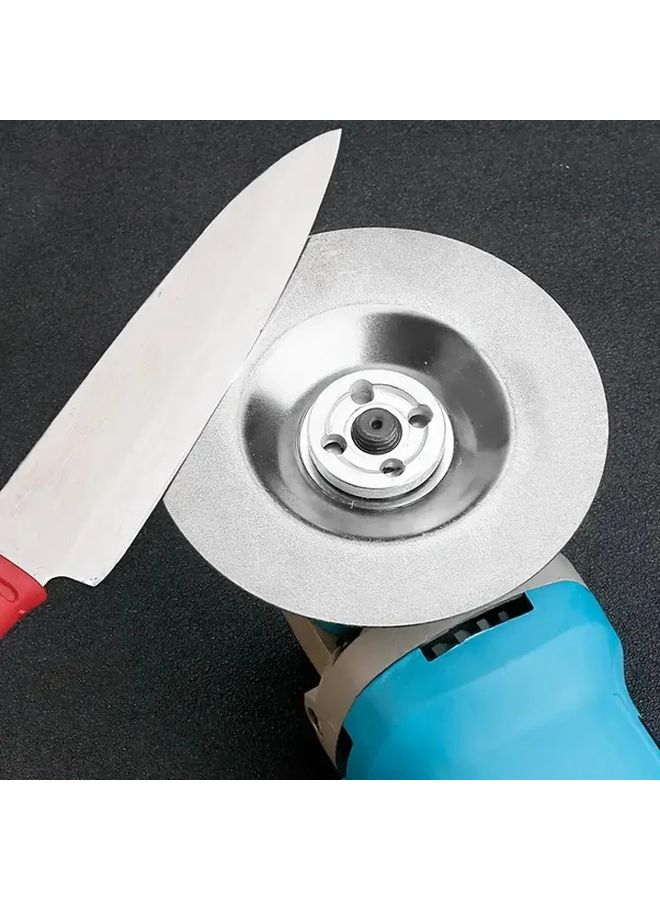 4 Inch Industrial Diamond Grinding Disc 1pc Silvery Ultra Hard Wear Resistant Angle Grinder Wheel - Image 4