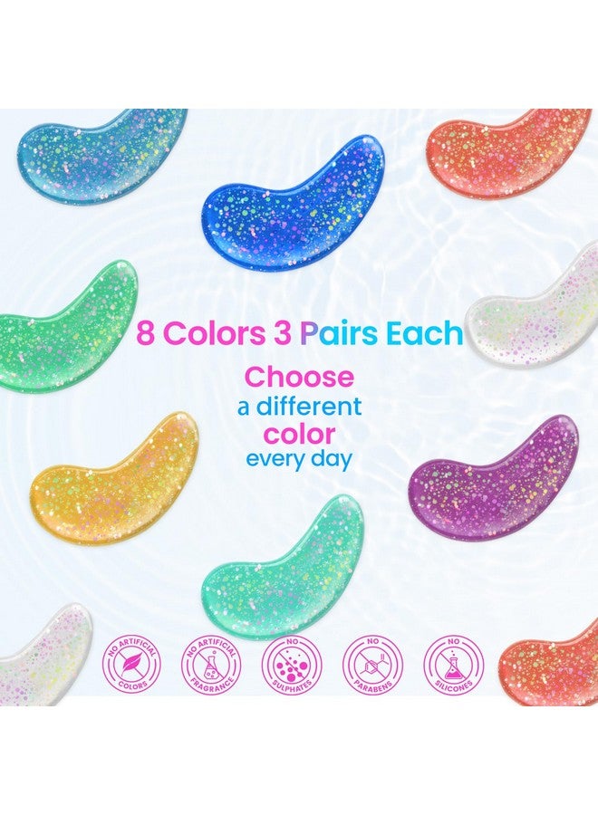 OneSpring Under Eye Mask - Christmas Gifts For Women, Christmas Gifts For Mom - Skin Care Reduce Dark Circles, Puffy Eyes, Undereye Bags, Wrinkles - Gel Under Eye Patches (24 Pairs) - Image 3